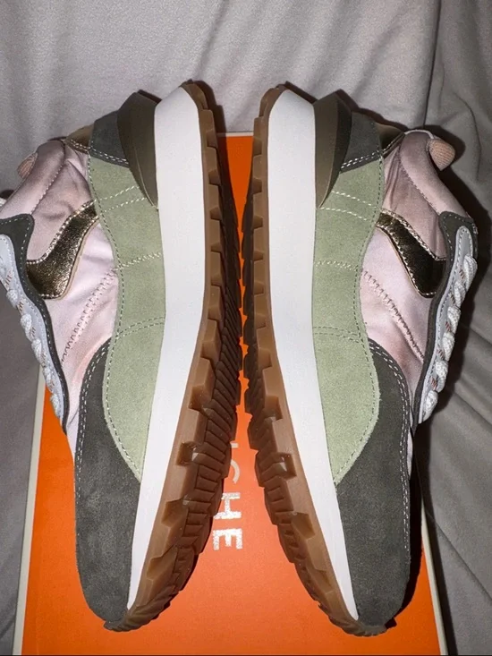 NWT VOILE BLANCHE Qwark Hype Sneaker in Army Green - Picture 13 of 15